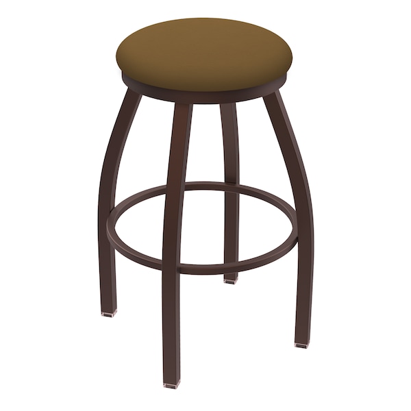 36" Swivel X-Tall Bar Stool, Bronze Finish, Canter Saddle Seat